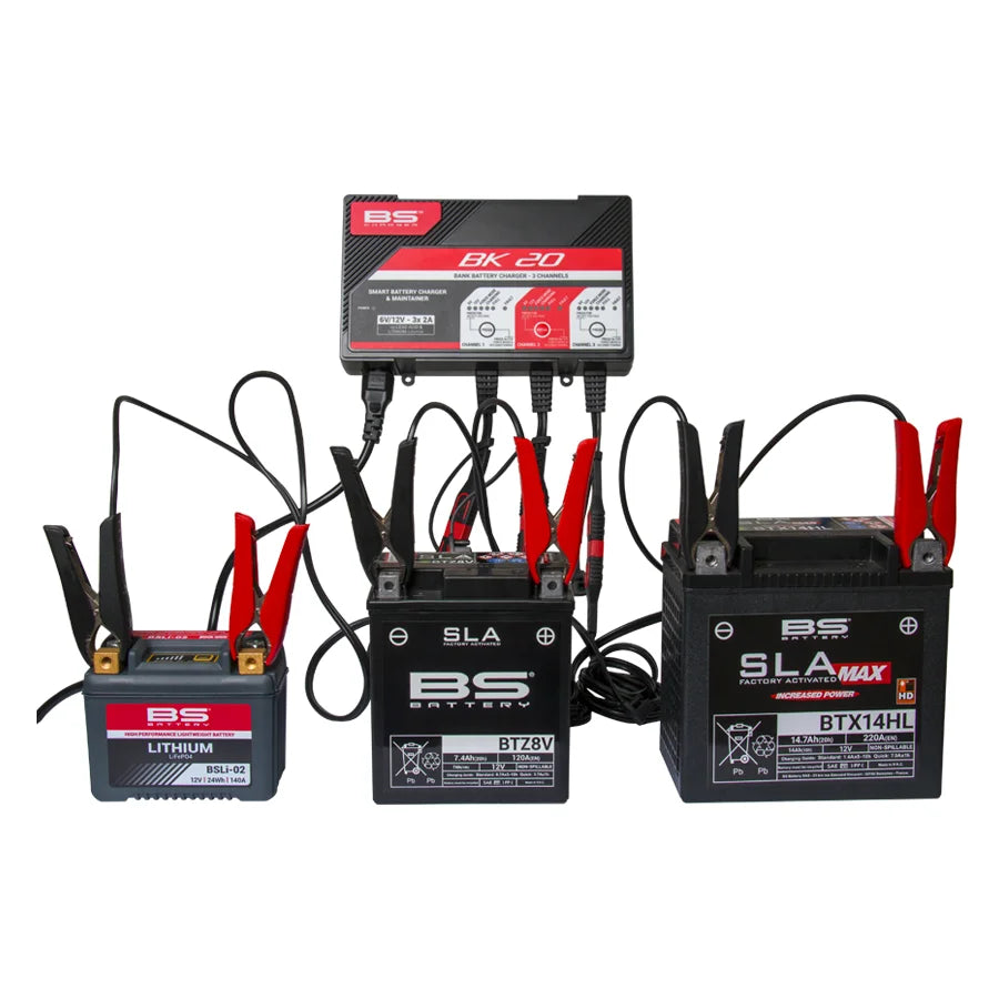 CARGADOR BATERIAS X 3 MODELO BK-20