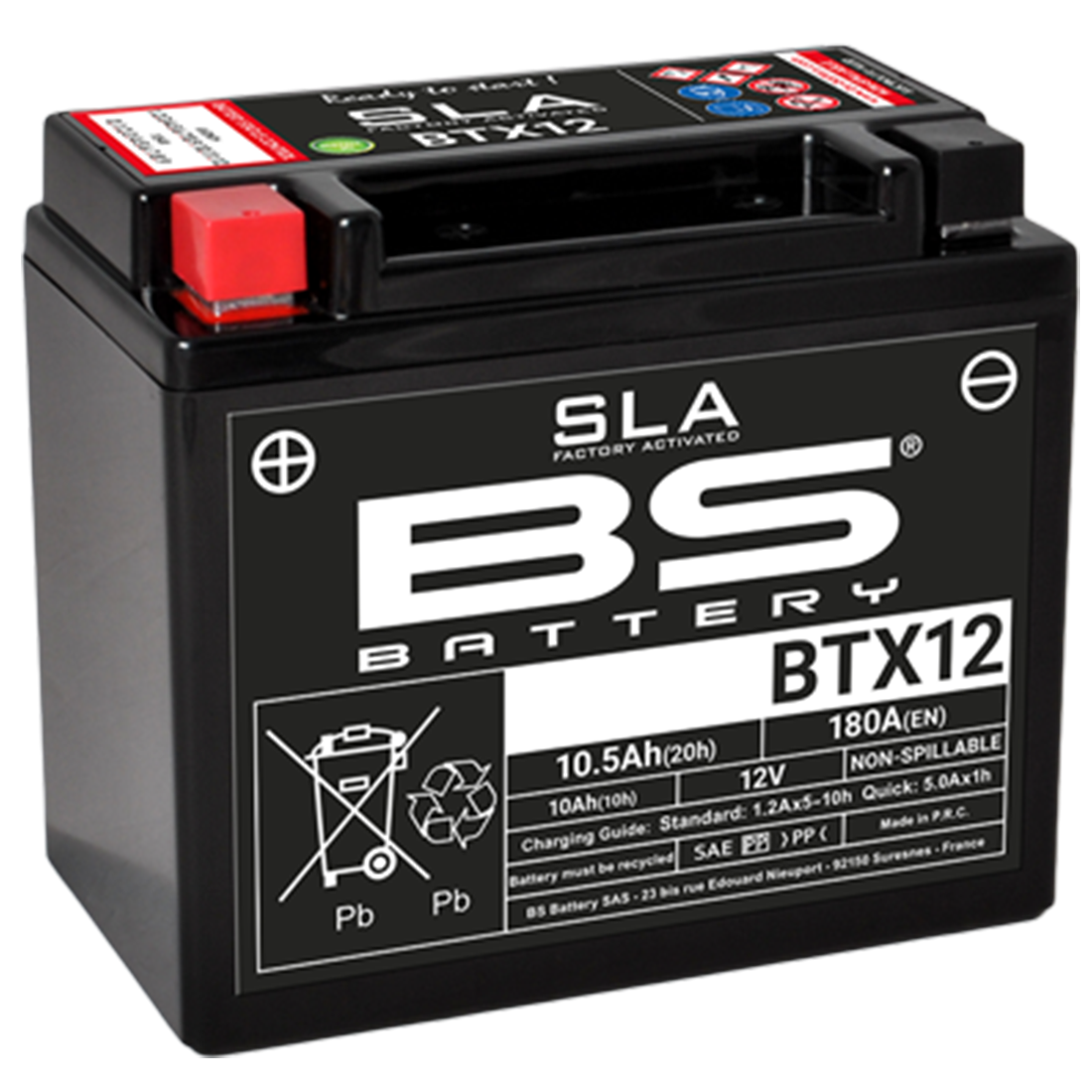 BATERIA YTX12 BS BATTERY