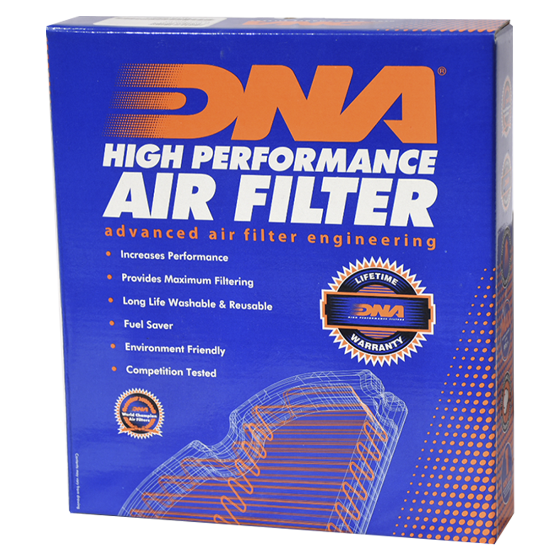 FILTRO DE AIRE ALTO FLUJO YAMAHA YZF-R3 MT-03 / DNA FILTERS