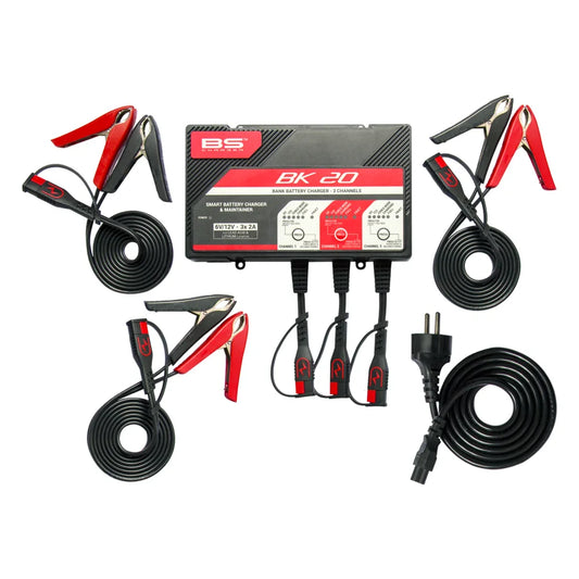 CARGADOR BATERIAS X 3 MODELO BK-20