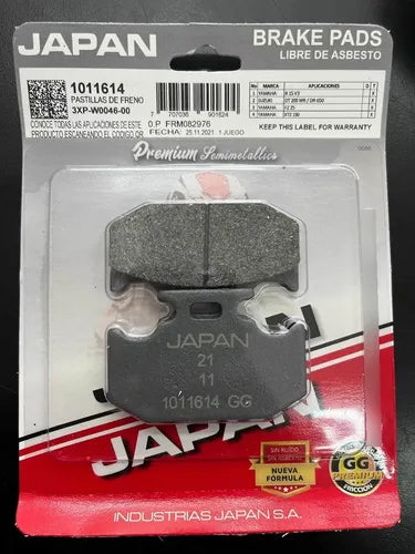 PASTILLAS FRENO TRAS DR650 / FZ250 JAPAN